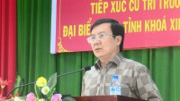 Đại biểu HĐND tỉnh ông Phạm Văn Nam tiếp xúc cử tri xã An Tân và An Hòa  trước kỳ họp thứ 17 HĐND tỉnh khóa XIII