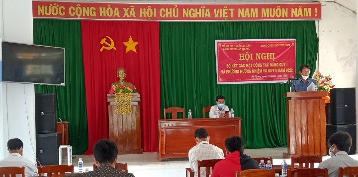 Đảng ủy xã An Quang sơ kết công tác Đảng quý I năm 2022